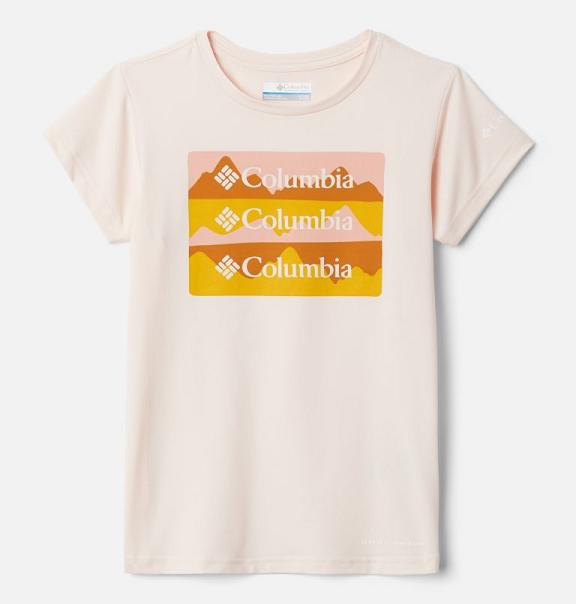 Columbia Girls T-Shirt Sale UK - Sasse Ridge Clothing White UK-3949